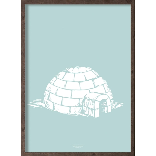 Iglo (arctic ice blue) - KUNSTPRINT - VÆLG STØRRELSE