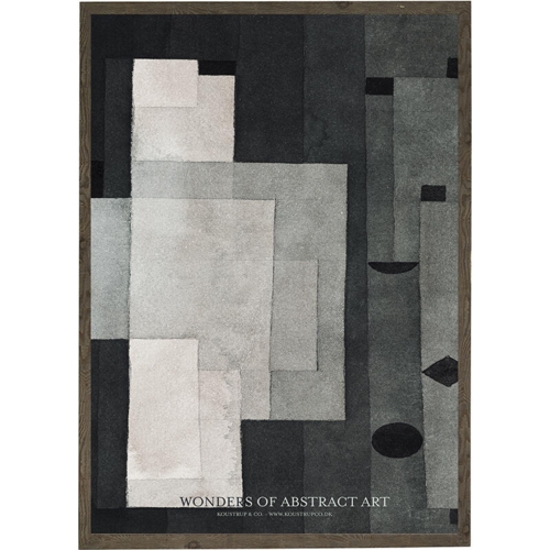 Abstract art black and white - KUNSTPRINT - VÆLG STØRRELSE