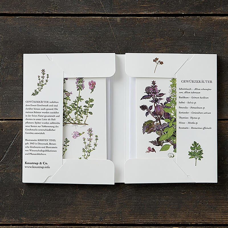 GEWÜRZKRÄUTER - 8 kort (tysk)
