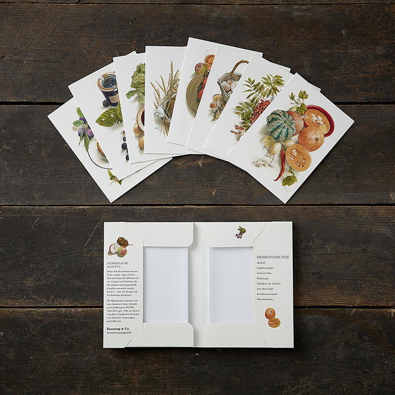 SO SCHMECKT DER HERBST - 8 carte (tedesco)