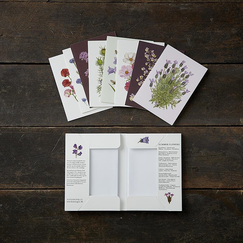 SOMMERBLUMMEN - 8 Karten