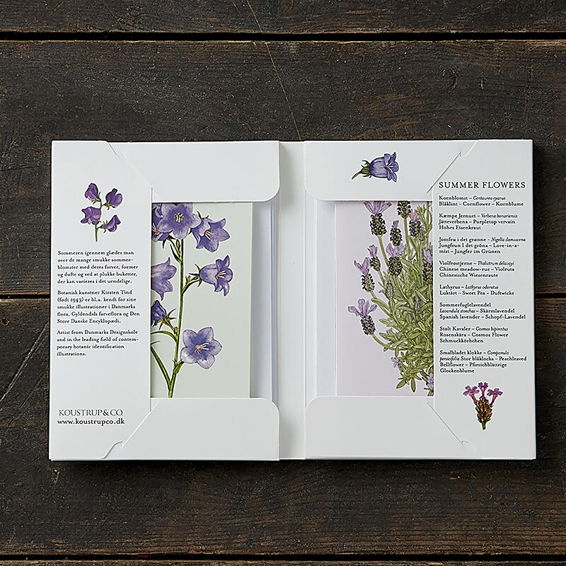 SOMMERBLUMMEN - 8 Karten