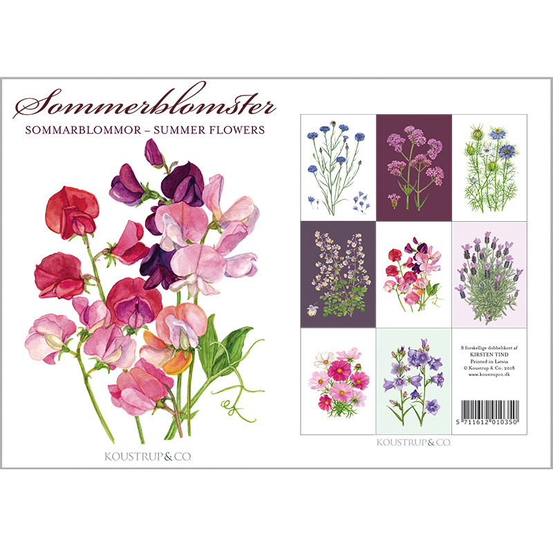 SOMMERBLUMMEN - 8 Karten