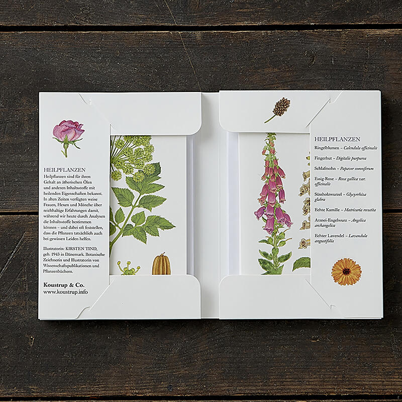 HEILPFLANZEN - 8 kort (tysk)