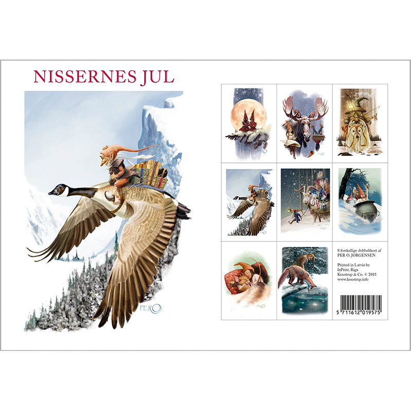 Wichtel-Weihnacht - 8 Karten