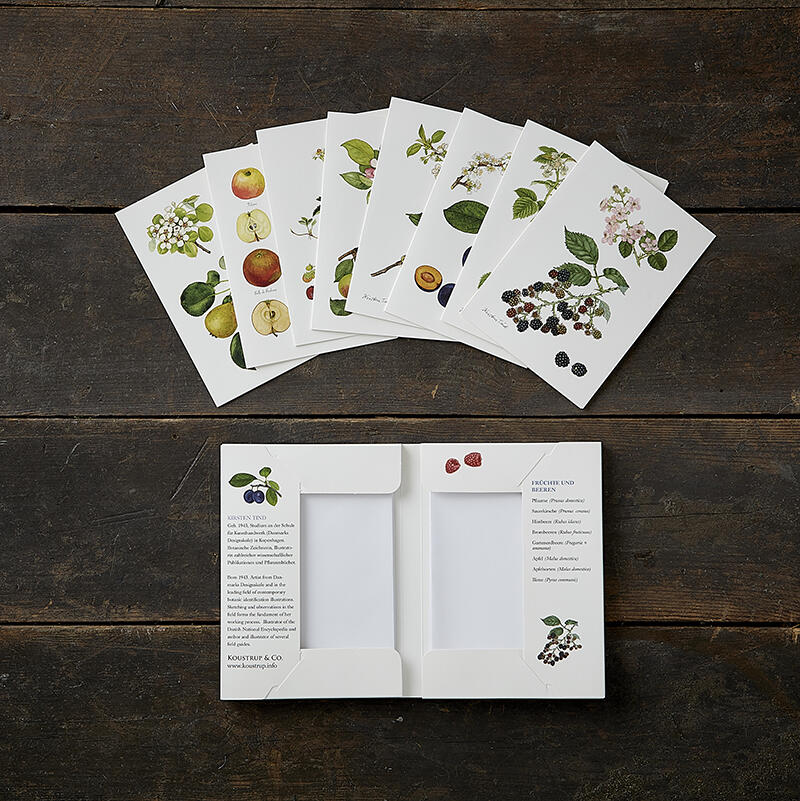 FRUTTI E BACCHE - 8 cartoline (tedesco)