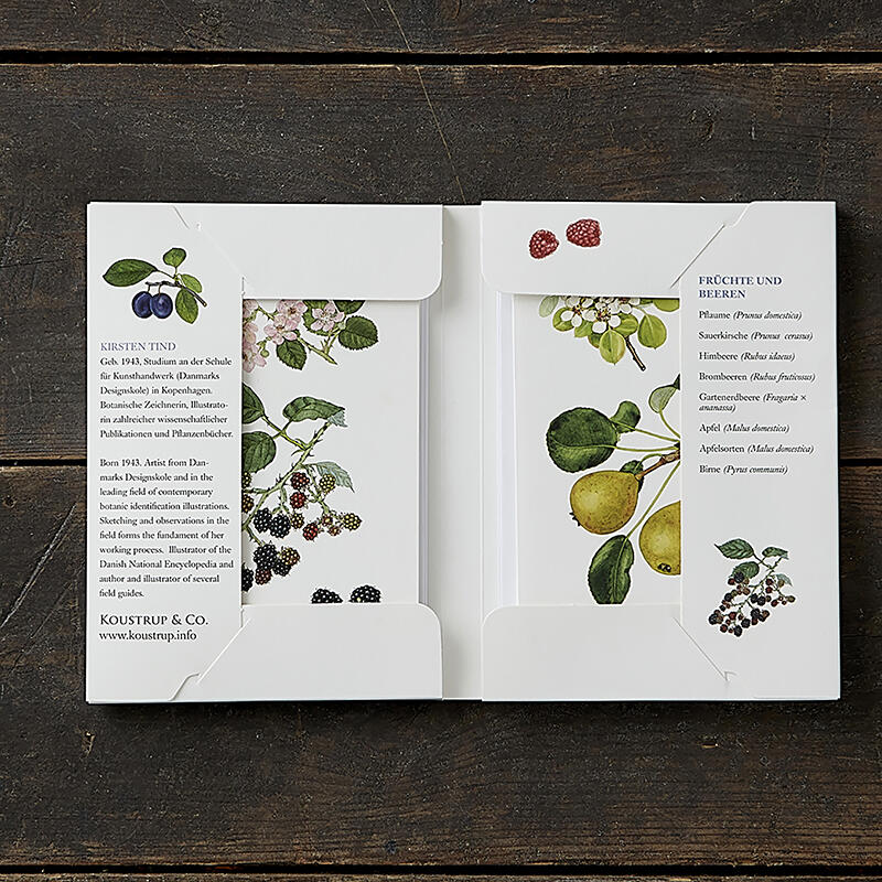 FRUTTI E BACCHE - 8 cartoline (tedesco)