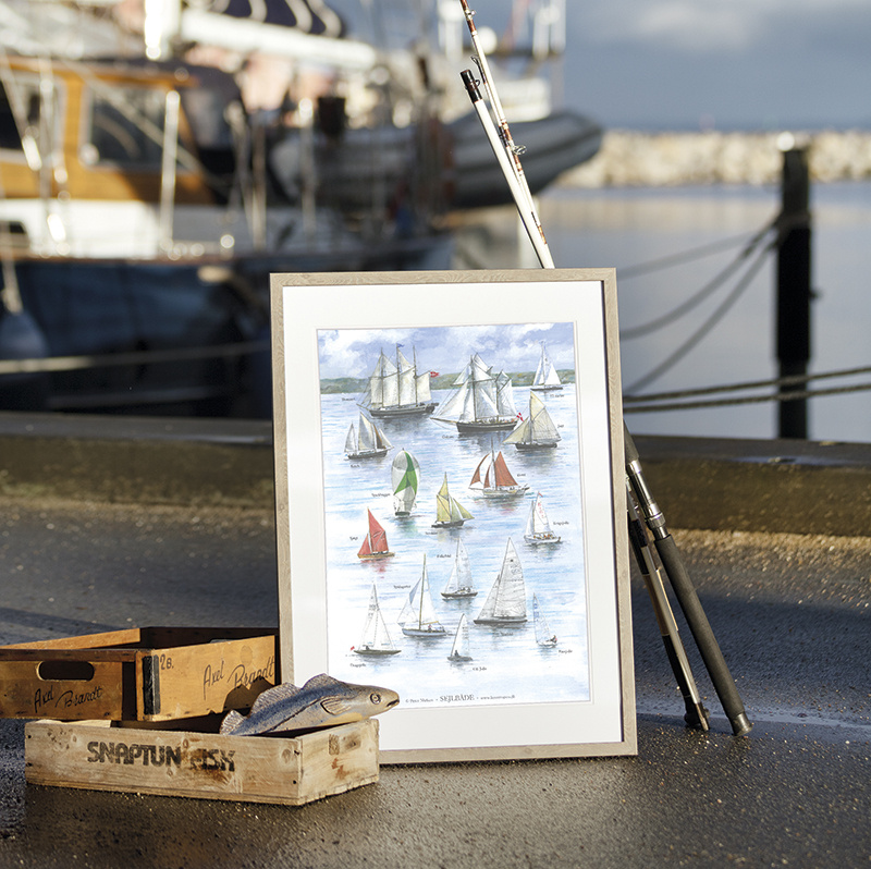 A4-Druck - Segelboote