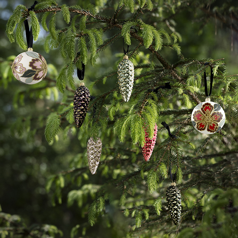 GLASKULA - Ljusrosa/bordeaux