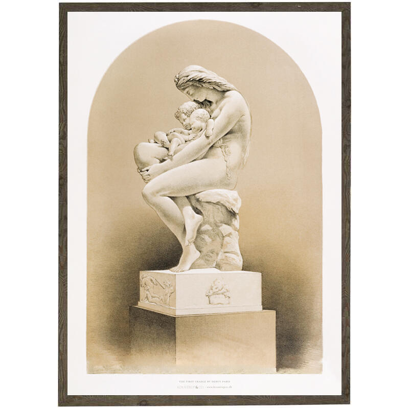 Moeder met kinderen - KUNSTPRINT - KIES MAAT