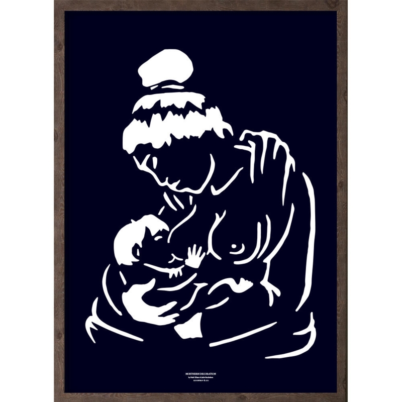 Anaana (arctic dark blue) - KUNSTDRUCK - GRÖSSE WÄHLEN