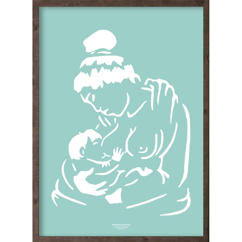 Anaana (arktisches Eisblau) - KUNSTDRUCK - GRÖSSE WÄHLEN