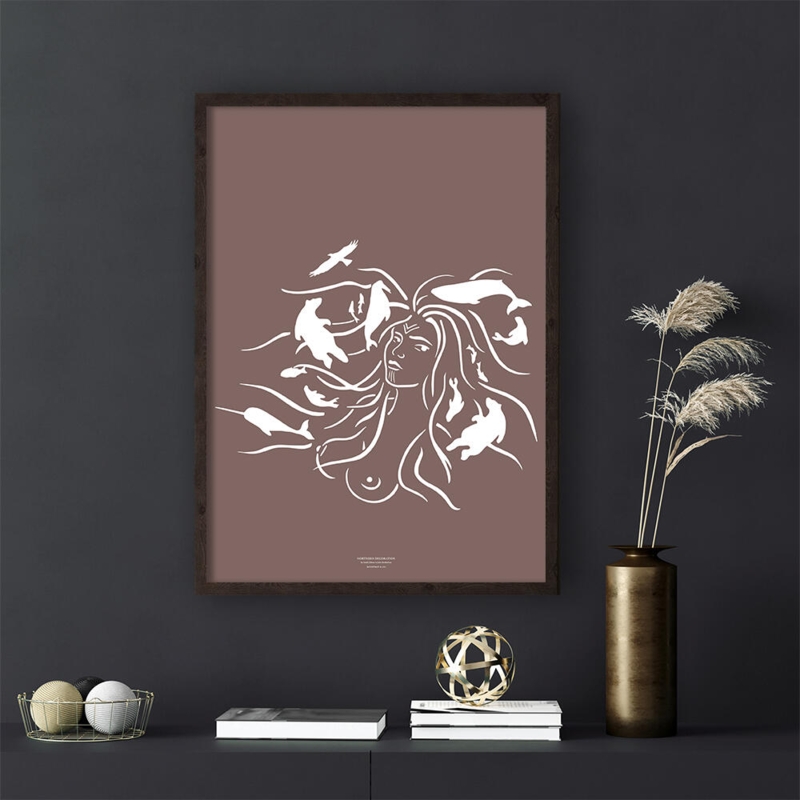 Die Mutter des Meeres (arctic purple) - KUNSTPRINT - WÄHLE GRÖSSE