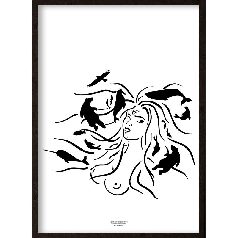 Die Mutter des Meeres (schwarz-weiß) - KUNSTPRINT - WÄHLE DEINE GRÖSSE