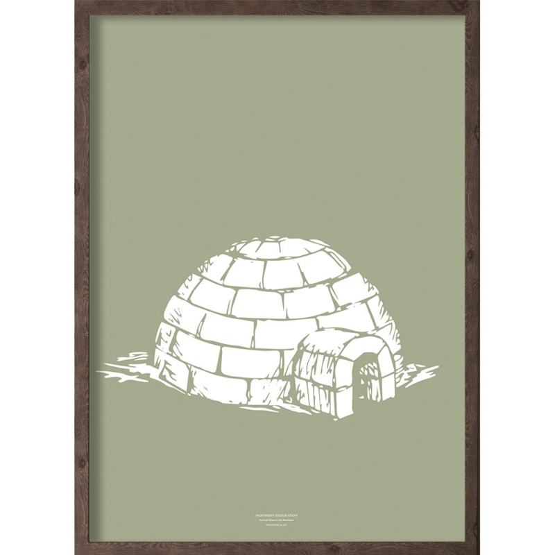 Iglo (mousse sèche arctique) - PRINT D'ART - CHOISIS LA TAILLE