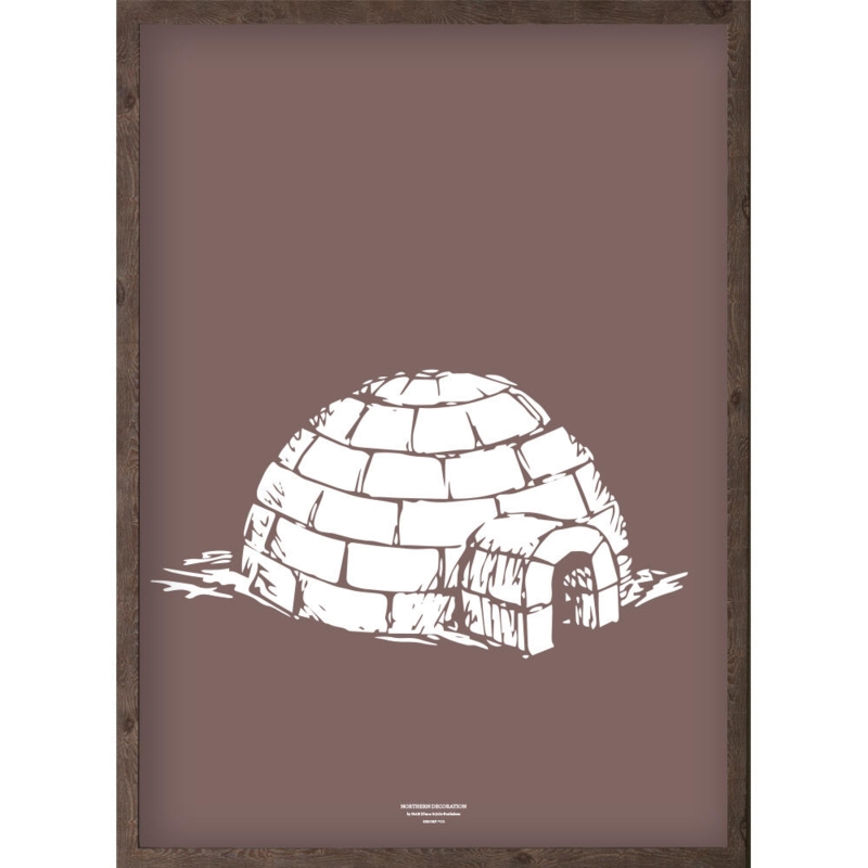 Iglo (arctic purple) - KUNSTDRUCK - GRÖSSE WÄHLEN