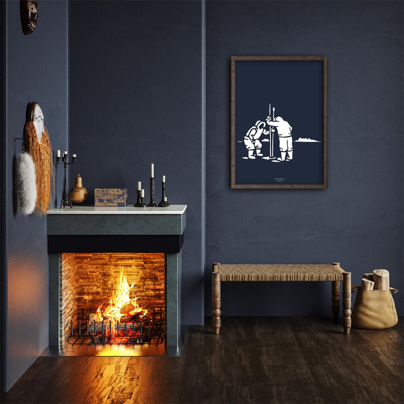 Inuit-Fänger (arctic dark blue) - KUNSTDRUCK - WÄHLE DEINE GRÖSSE