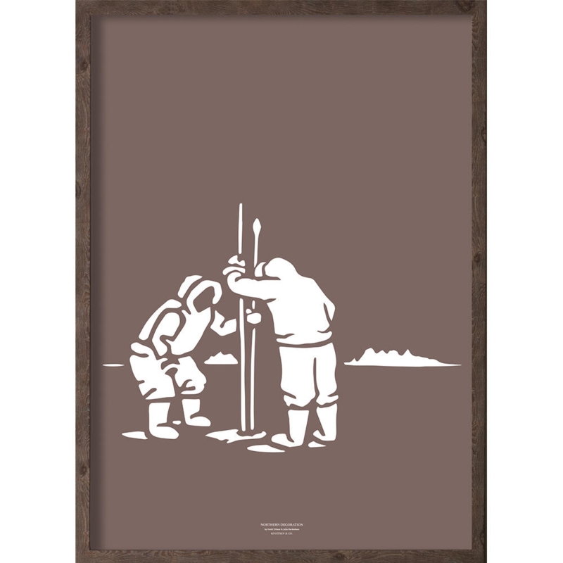 Cazadores inuit (púrpura ártico) - IMPRESIÓN ARTÍSTICA - ELIGE TAMAÑO