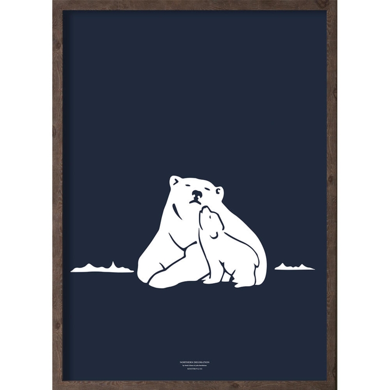 Nanoq (arctic dark blue) - KUNSTDRUCK - GRÖSSE WÄHLEN