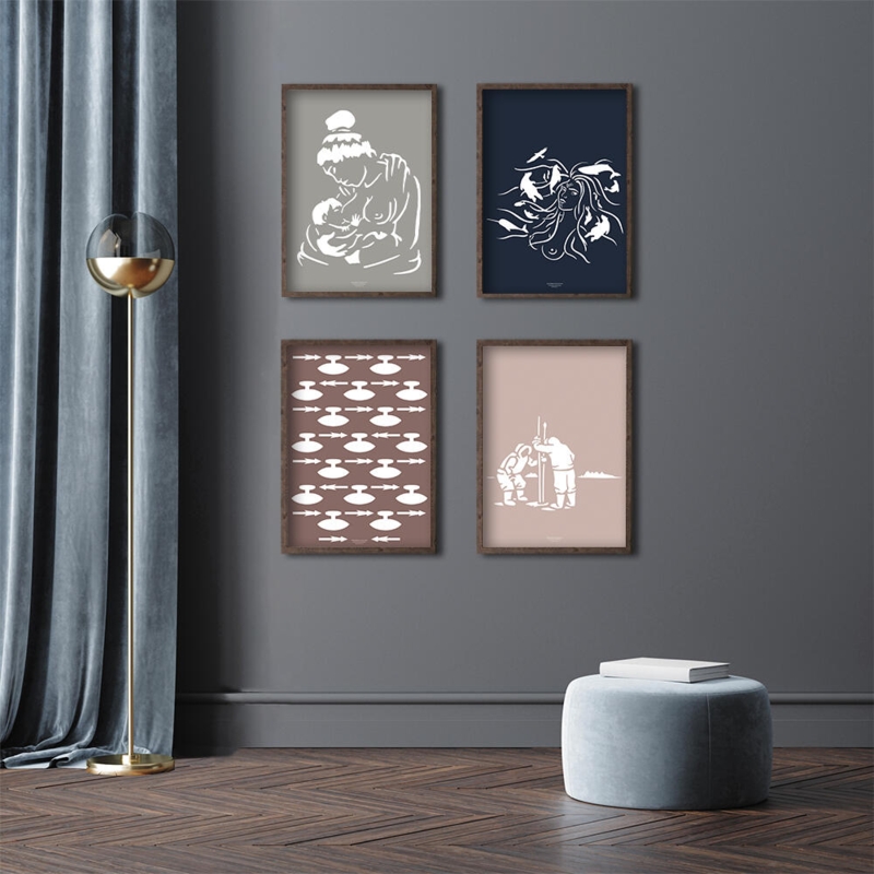 Ulu tuukkaq (arctic purple) – KUNSTPRINT – Wähle deine Größe