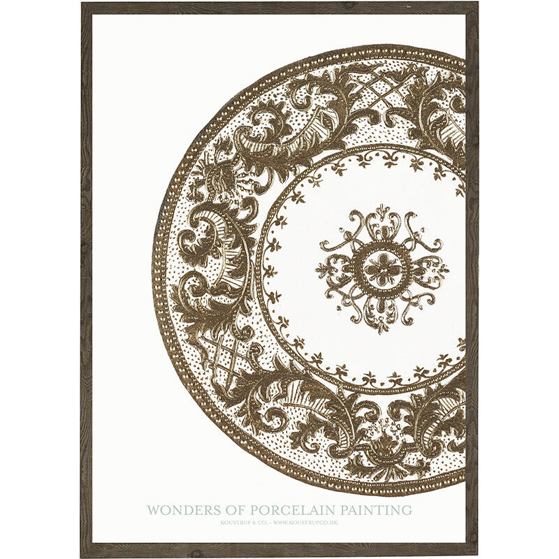 Peinture sur porcelaine marron - KUNSTPRINT - Choisis la taille