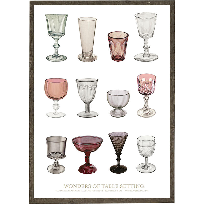 Mixed glasses rose - TIRAGE D'ART - CHOISIS LA TAILLE