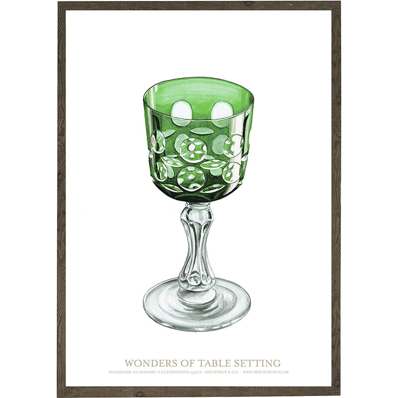 Glassware clear and green - KUNSTPRINT - CHOISIS LA TAILLE