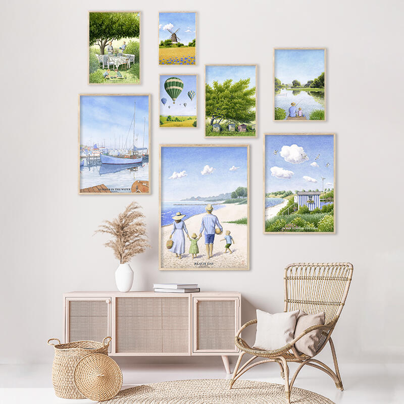 Summer hygge - KUNSTPRINT - VÆLG STØRRELSE
