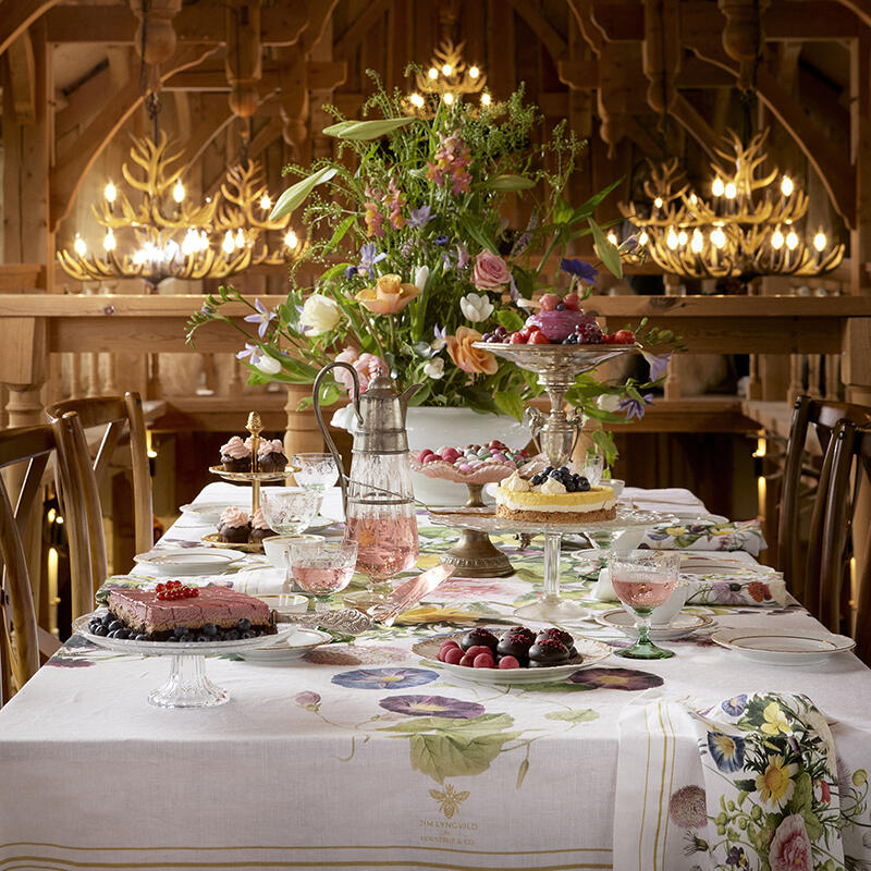 Tischdecke - Flower Garden JL - extra lang