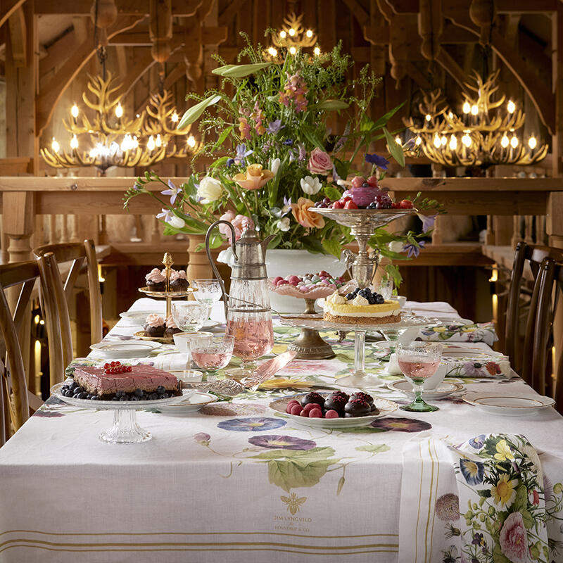 Tischdecke - Flower Garden JL - extra lang