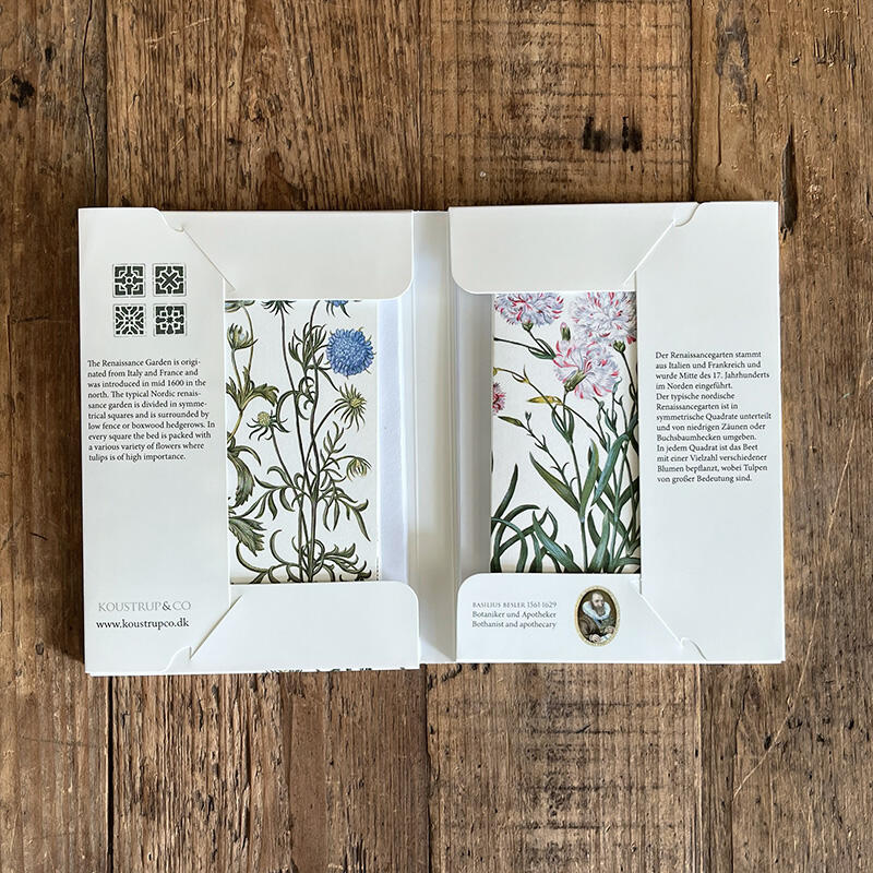 RENAISSANCEGARTEN - 8 cartes (allemand)