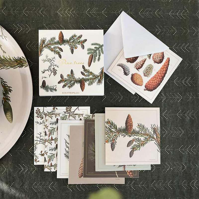 PINE TREES - Pochette de cartes carrée