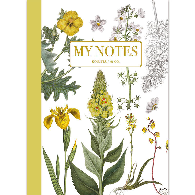Cuaderno de notas - Floral amarillo