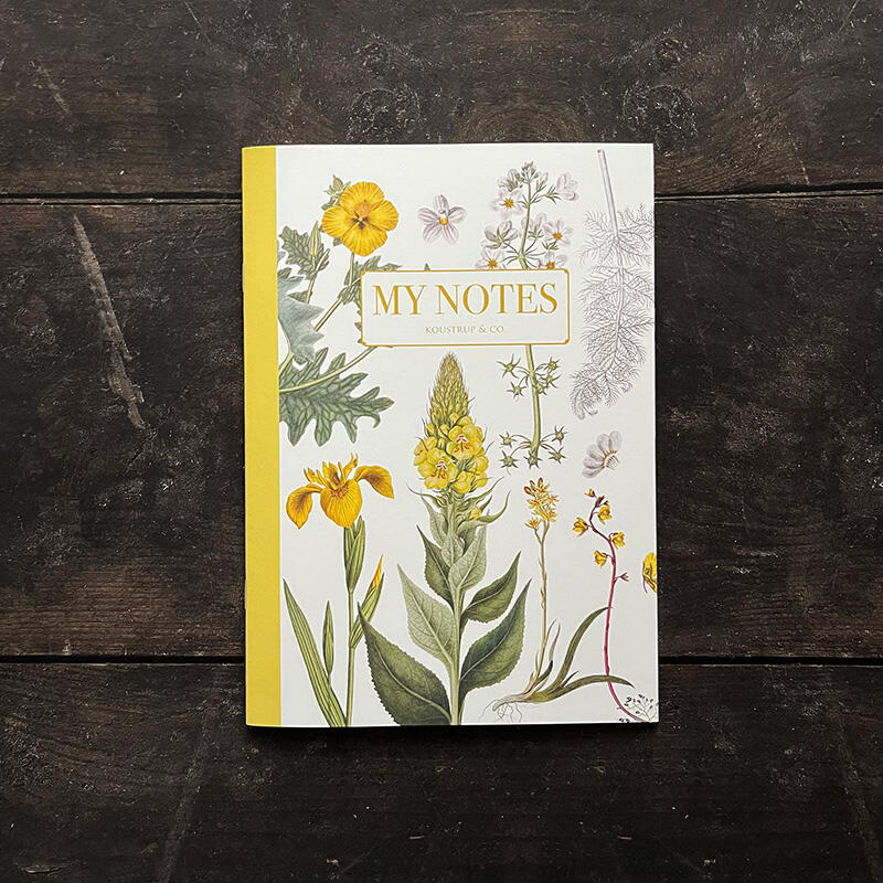 Cuaderno de notas - Floral amarillo