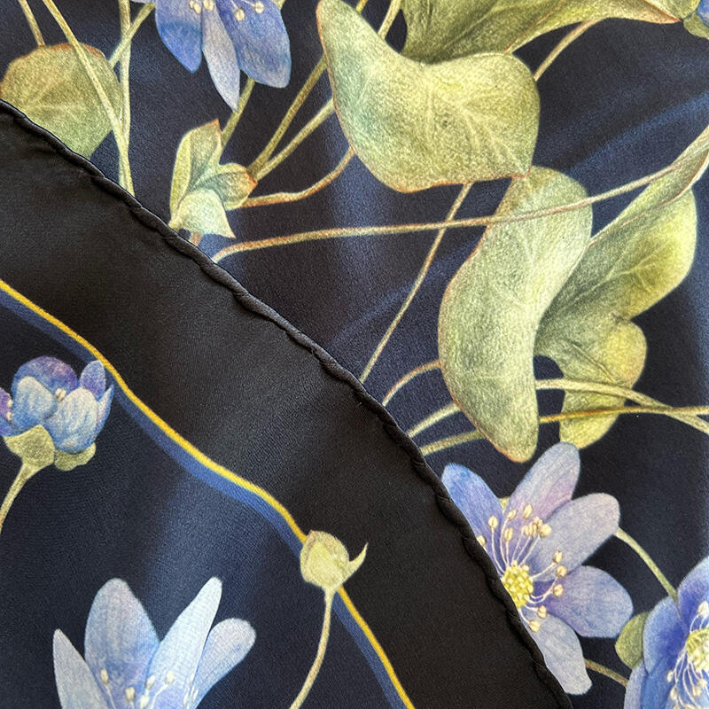 SILKETØRKLÆDE - Blå Anemone - 50 cm