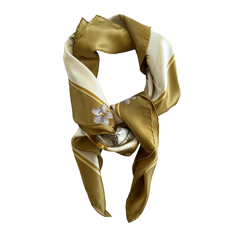 FOULARD DI SETA - Yellow FD - 90 cm