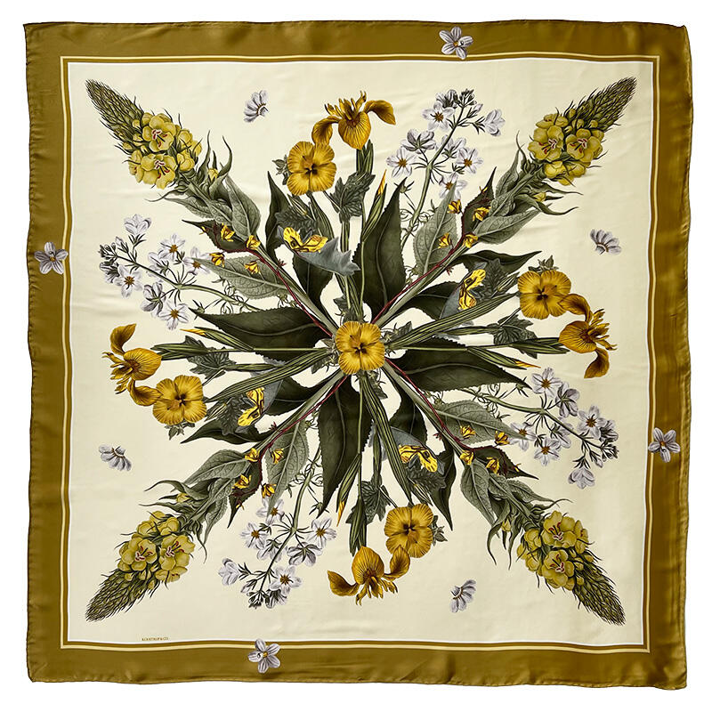 FOULARD DI SETA - Yellow FD - 90 cm