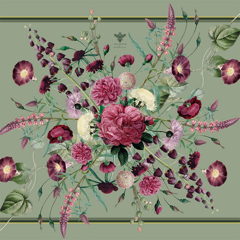 Tygservett - Blossom Garden JL