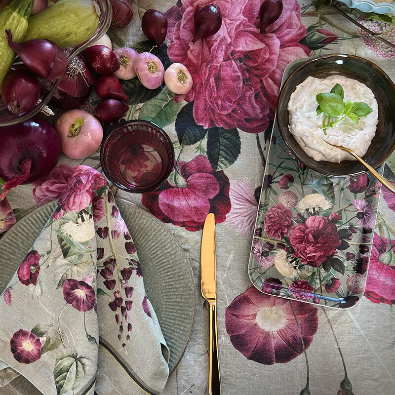 Tygservett - Blossom Garden JL