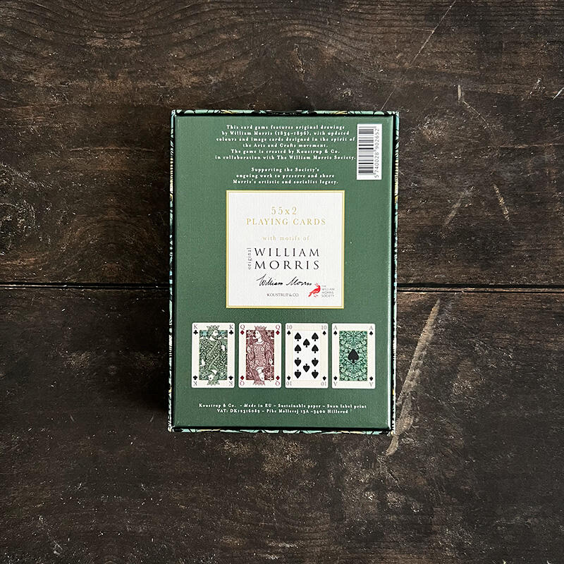 SPILLEKORT - William Morris Bird - 2 pak