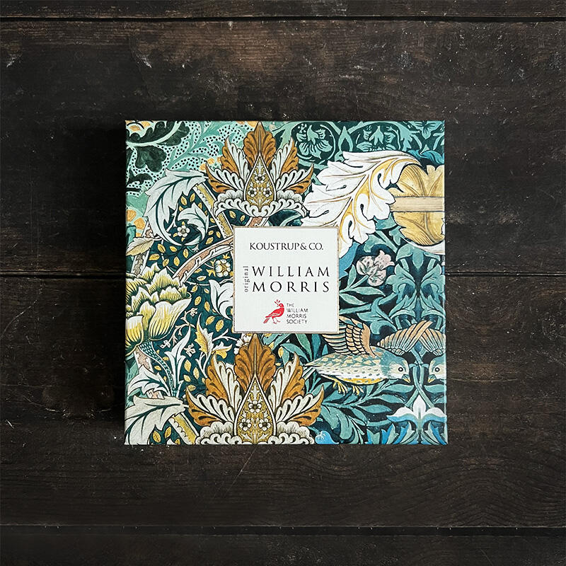 SIDENHALSDUK - Morris Strawberry thief bordeaux - 50 cm