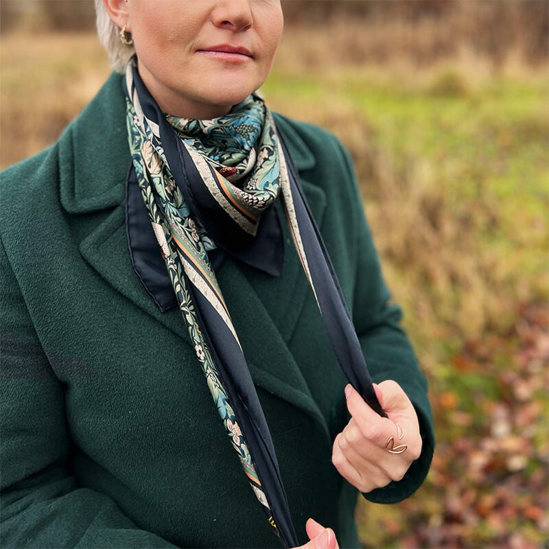 SILKETØRKLÆDE - Morris Bird - 90 cm
