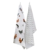 Organic dish towel - Chicken pattern – Was 99,-