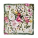 FOULARD EN SOIE - Rose Flower Garden JL - Rose/vert 50 cm