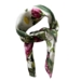FOULARD EN SOIE - Rose Flower Garden JL - Rose/vert 50 cm