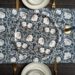 Linen Table Runner - Morris Pimpernel blue