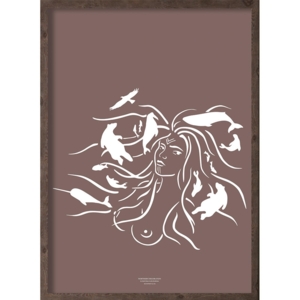 Die Mutter des Meeres (arctic purple) - KUNSTPRINT - WÄHLE GRÖSSE