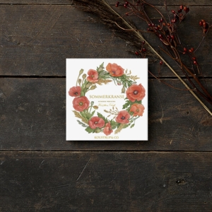 SOMMERKRANSE - Kvadratisk kortmappe