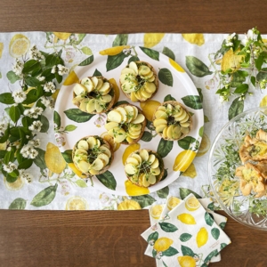 Bordløber Hør - Citron