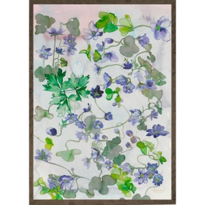 Blue anemone symphony - KUNSTPRINT - VÆLG STØRRELSE